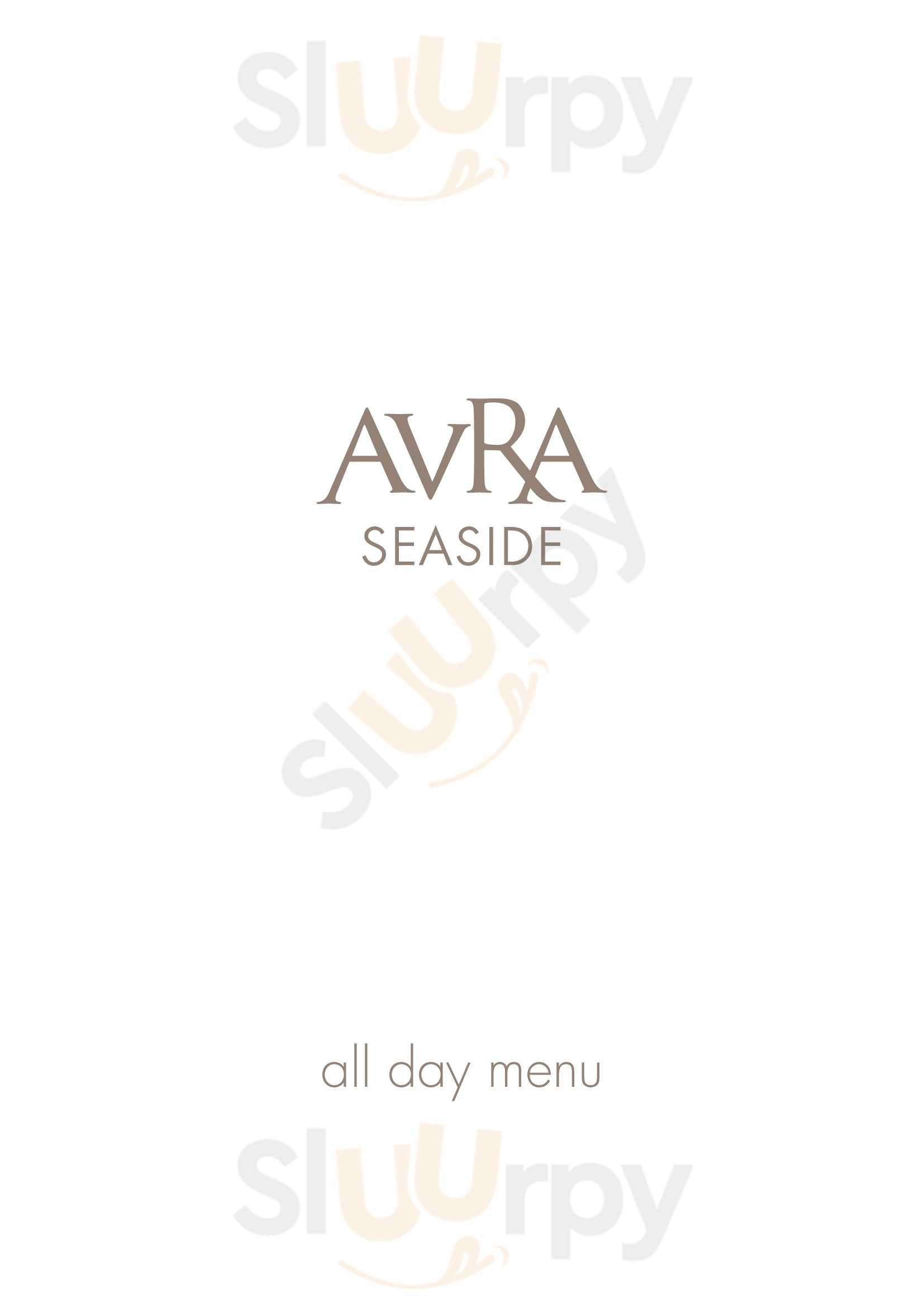 Avra Seaside Bar & Restaurant Κολυμπάρι Menu - 1