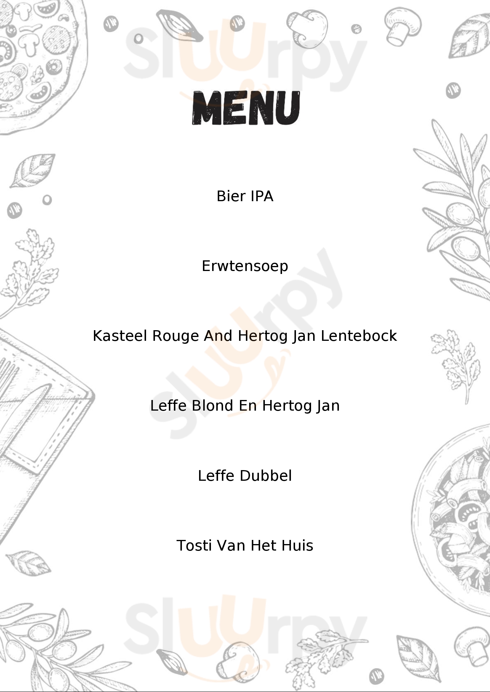 Cafe De Engel Delft Menu - 1