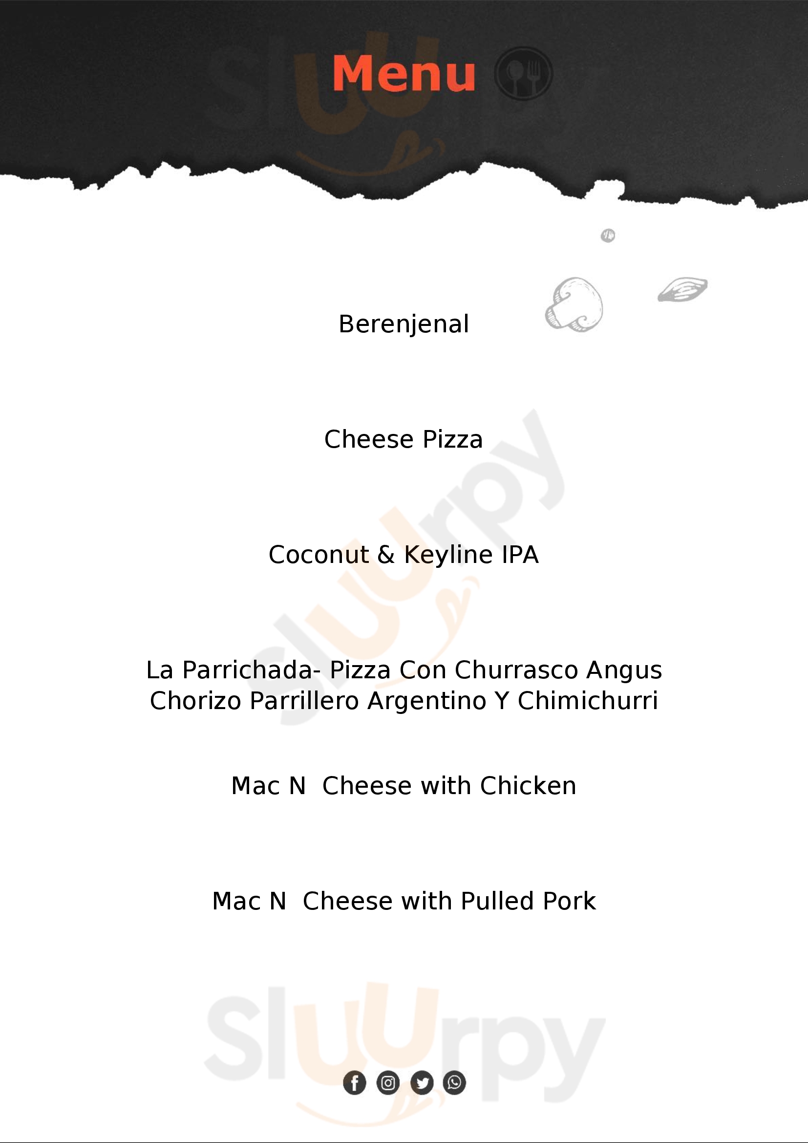 Kairos Gastrobar Isabela Menu - 1