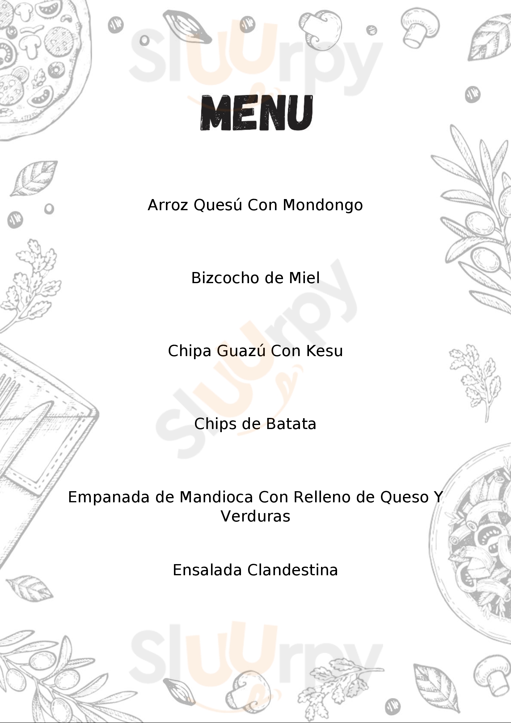 Cocina Clandestina Asunción Menu - 1