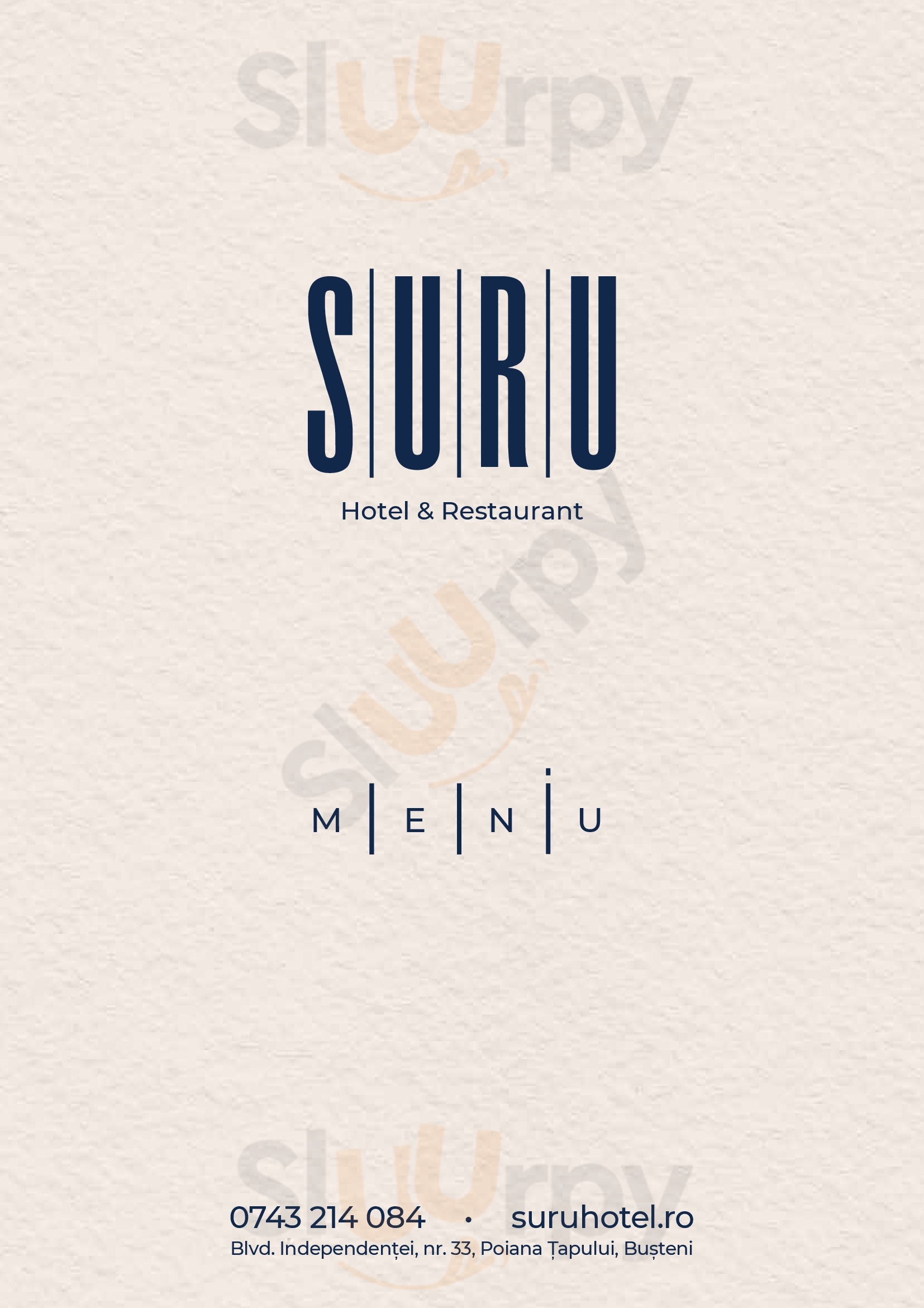 Suru Hotel & Restaurant Busteni Menu - 1