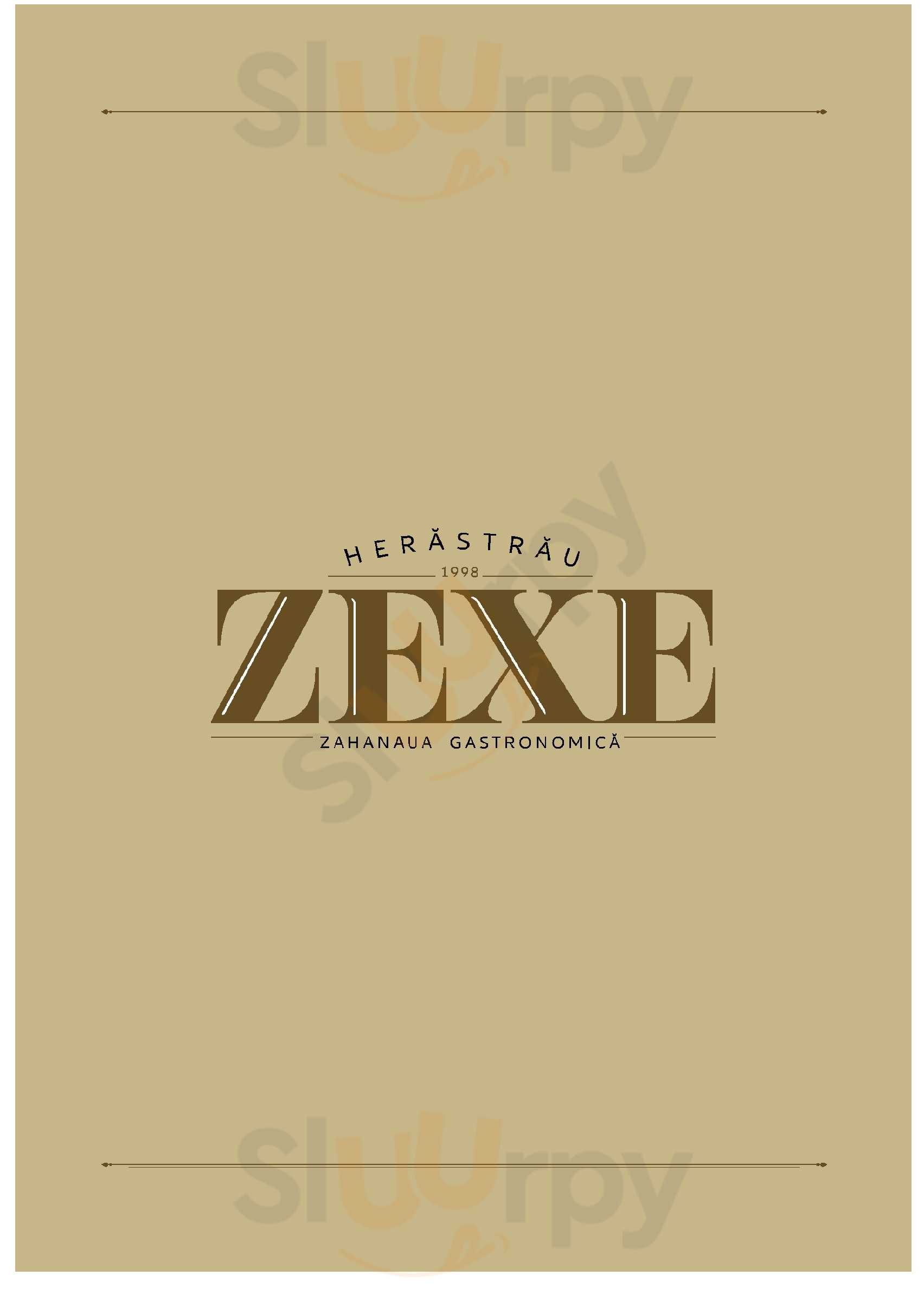 Zexe Herastrau Bucharest Menu - 1