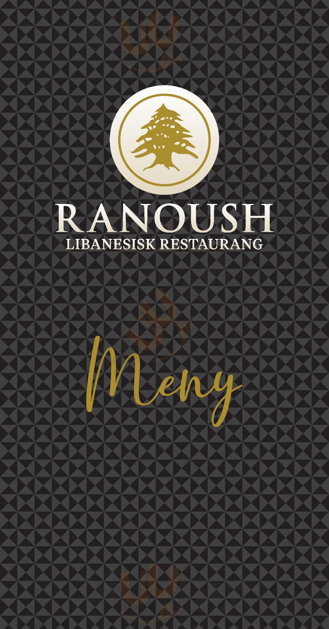 Ranoush Resturang Stockholm Menu - 1