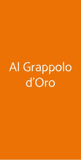 Al Grappolo D’oro, Roma