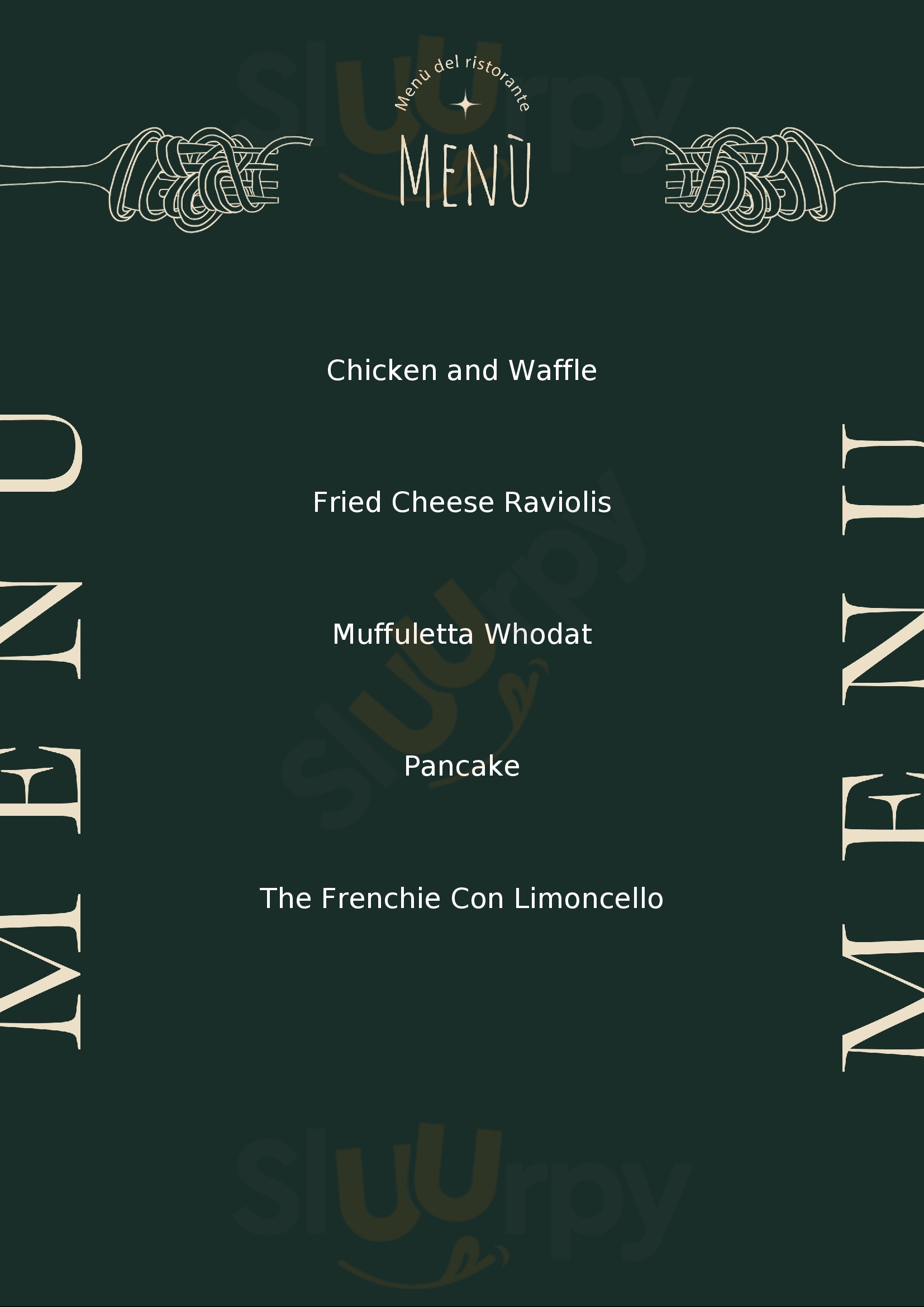 Menu Fuudies - Americana Eatery