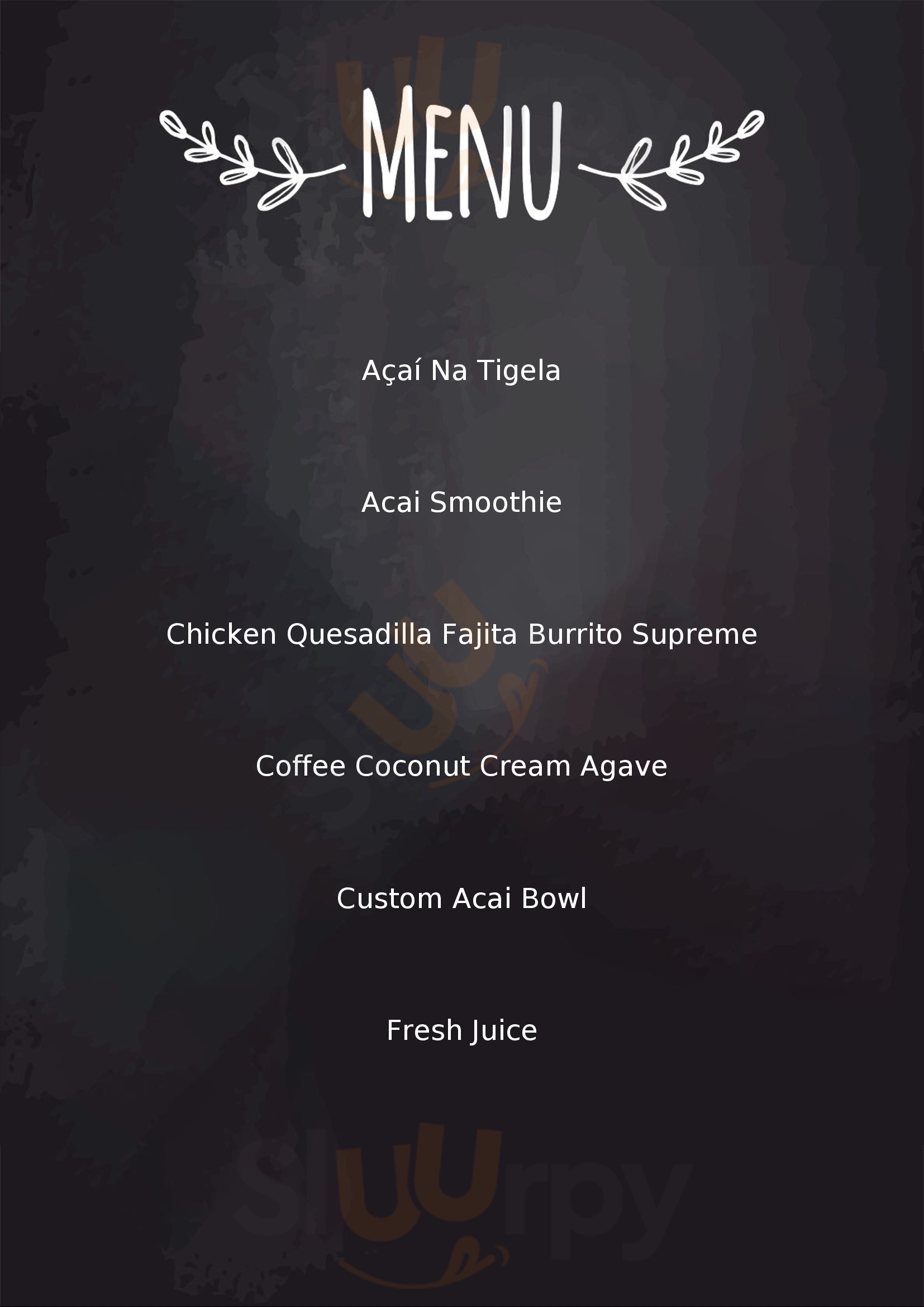 Baya Bar - Acai & Smoothie Shop Brooklyn Menu - 1