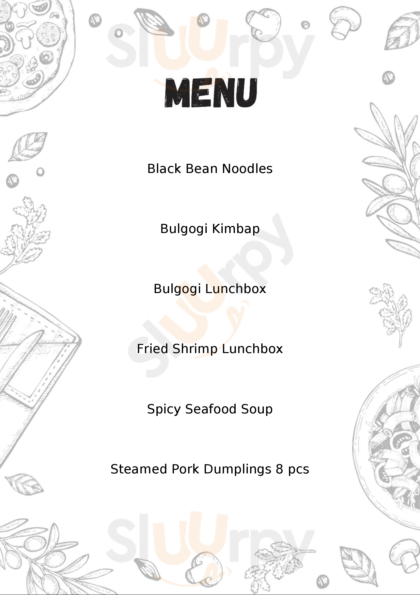 Menu Fuudies - Myung Ka