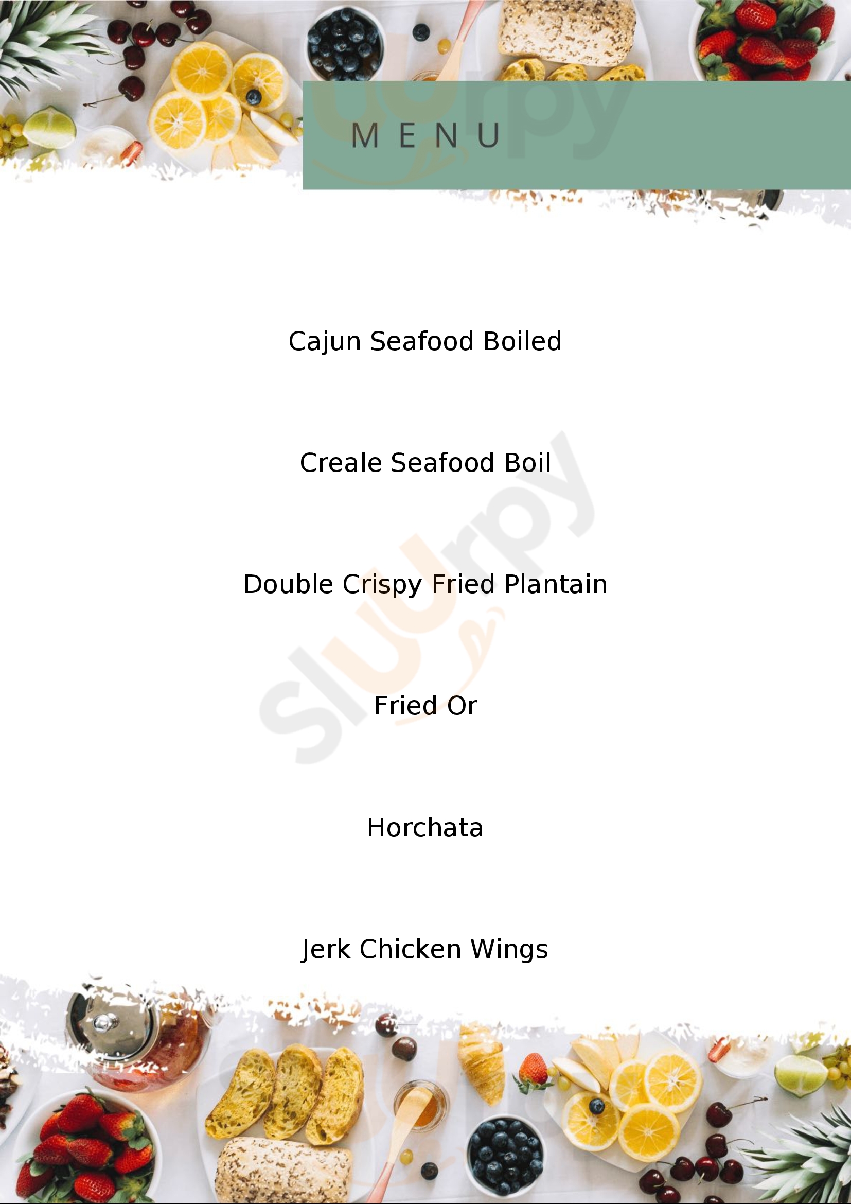 Menu Fuudies - Tikay Caribbean Taste Llc
