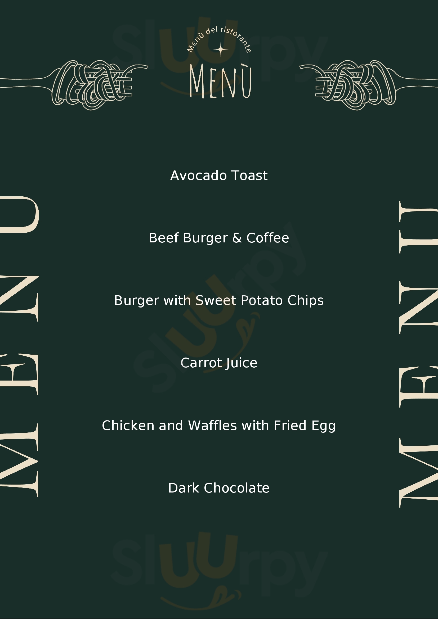 Drury N4 London Menu - 1