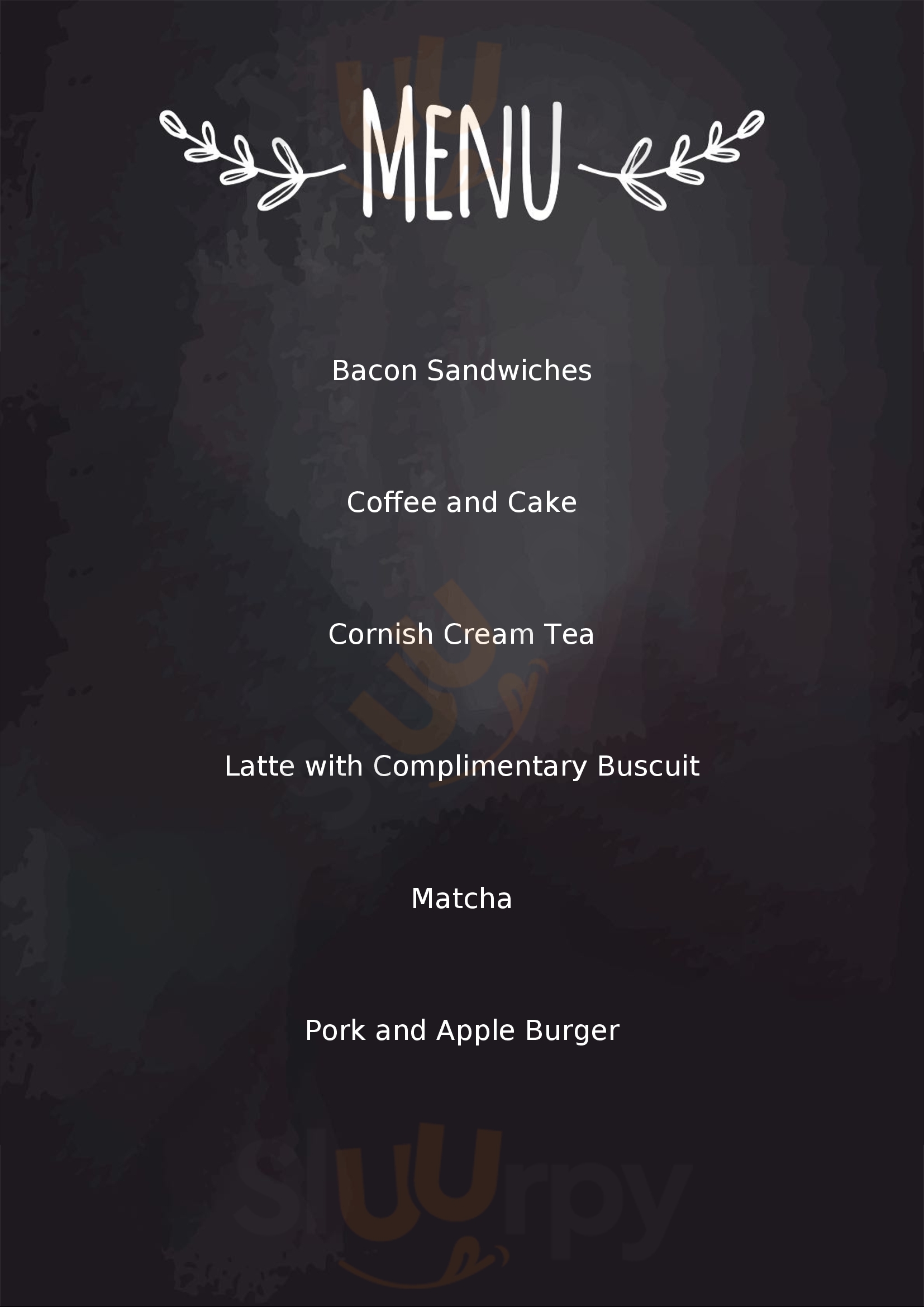 Harbour House Coffee Shop Porlock Weir Menu - 1