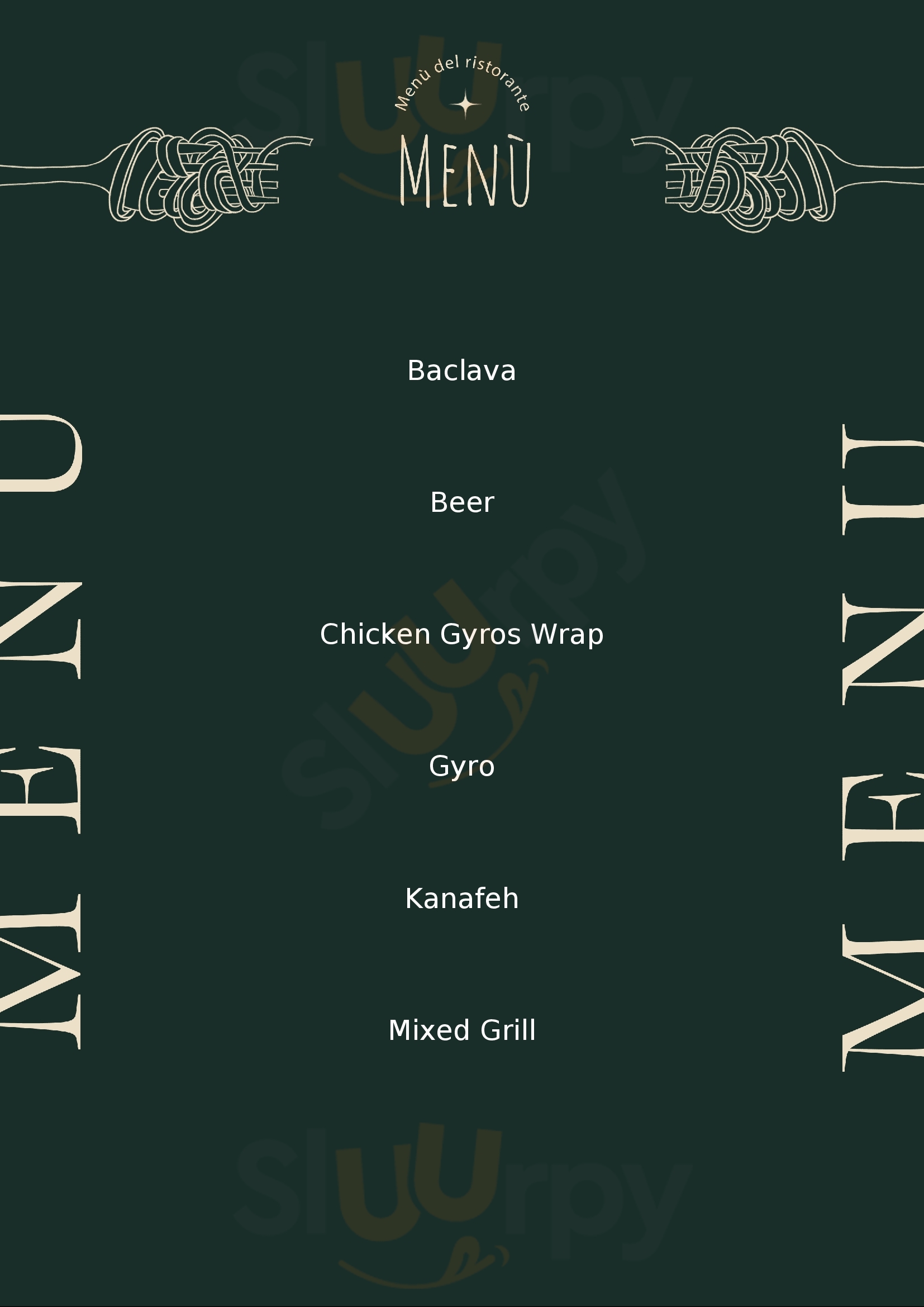 Zen Greek Cafe Restaurant London Menu - 1