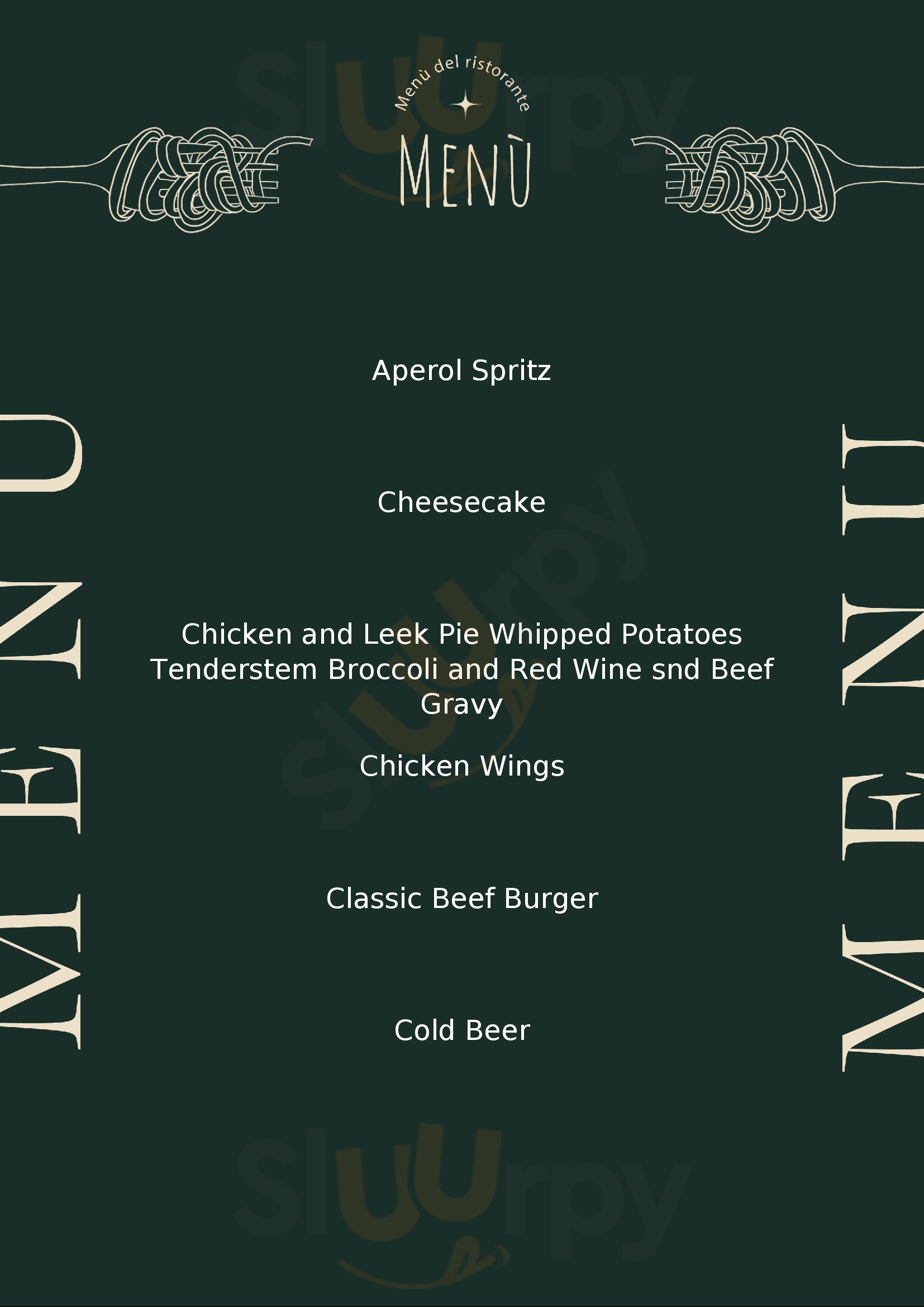 Bonds Mayfair London Menu - 1