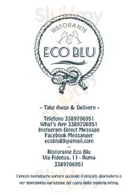 Eco Blu Ristorante, Roma