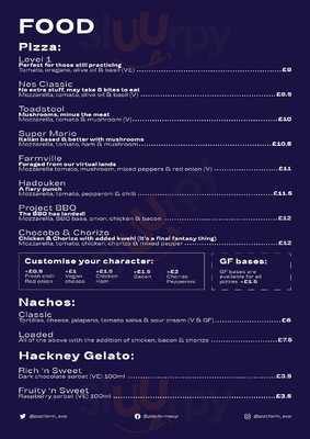 Platform Canary Wharf menu
