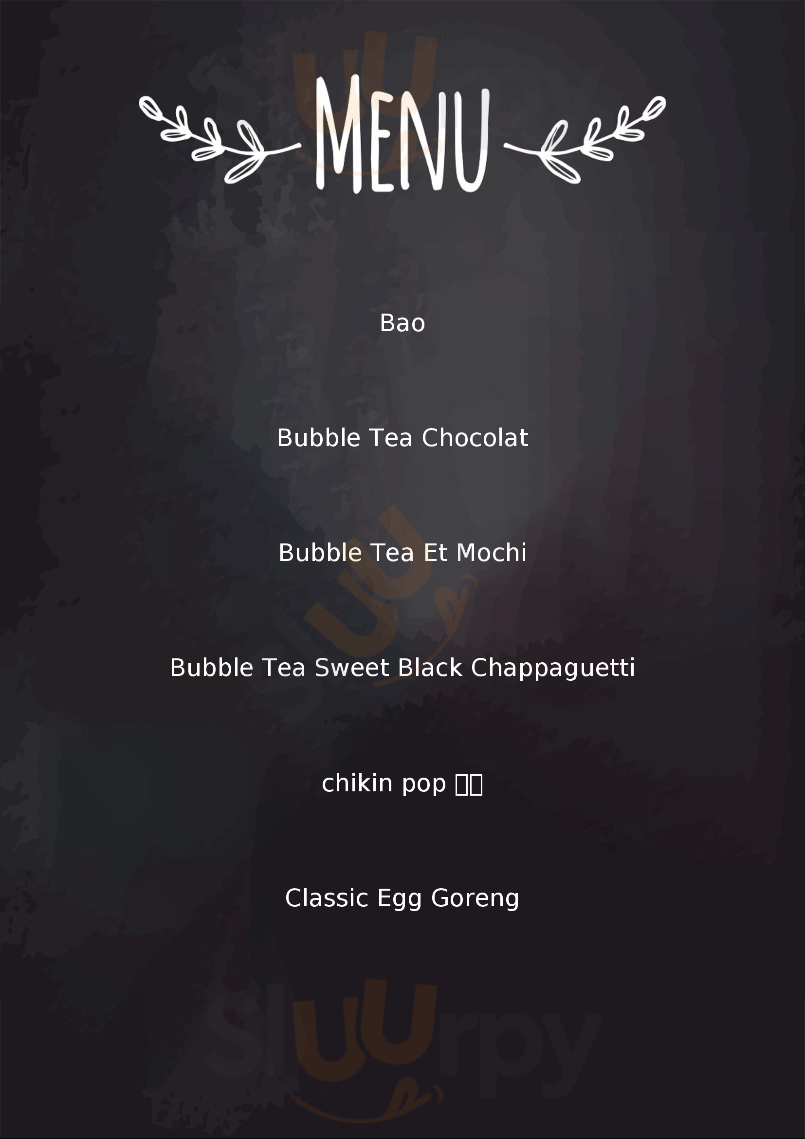 Jin Joo - Noodle Bubble Manga Lyon Menu - 1