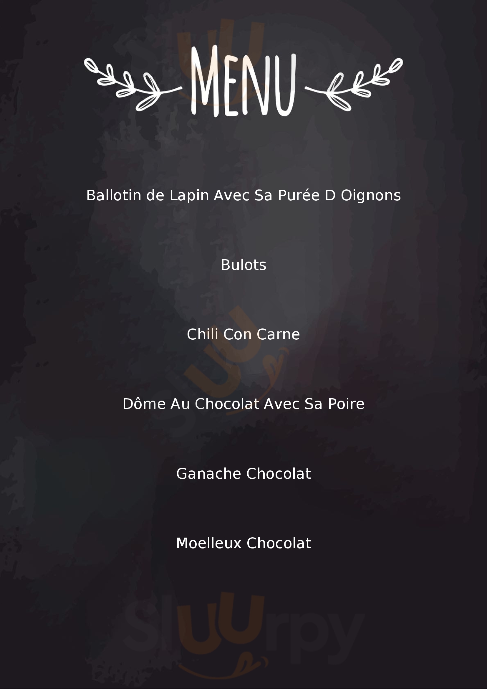 Restaurant Décalé Lyon Menu - 1
