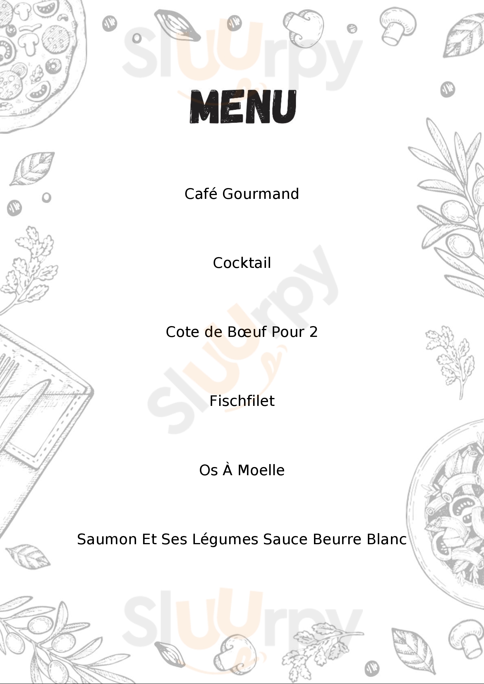 Chez Colette Paris Menu - 1