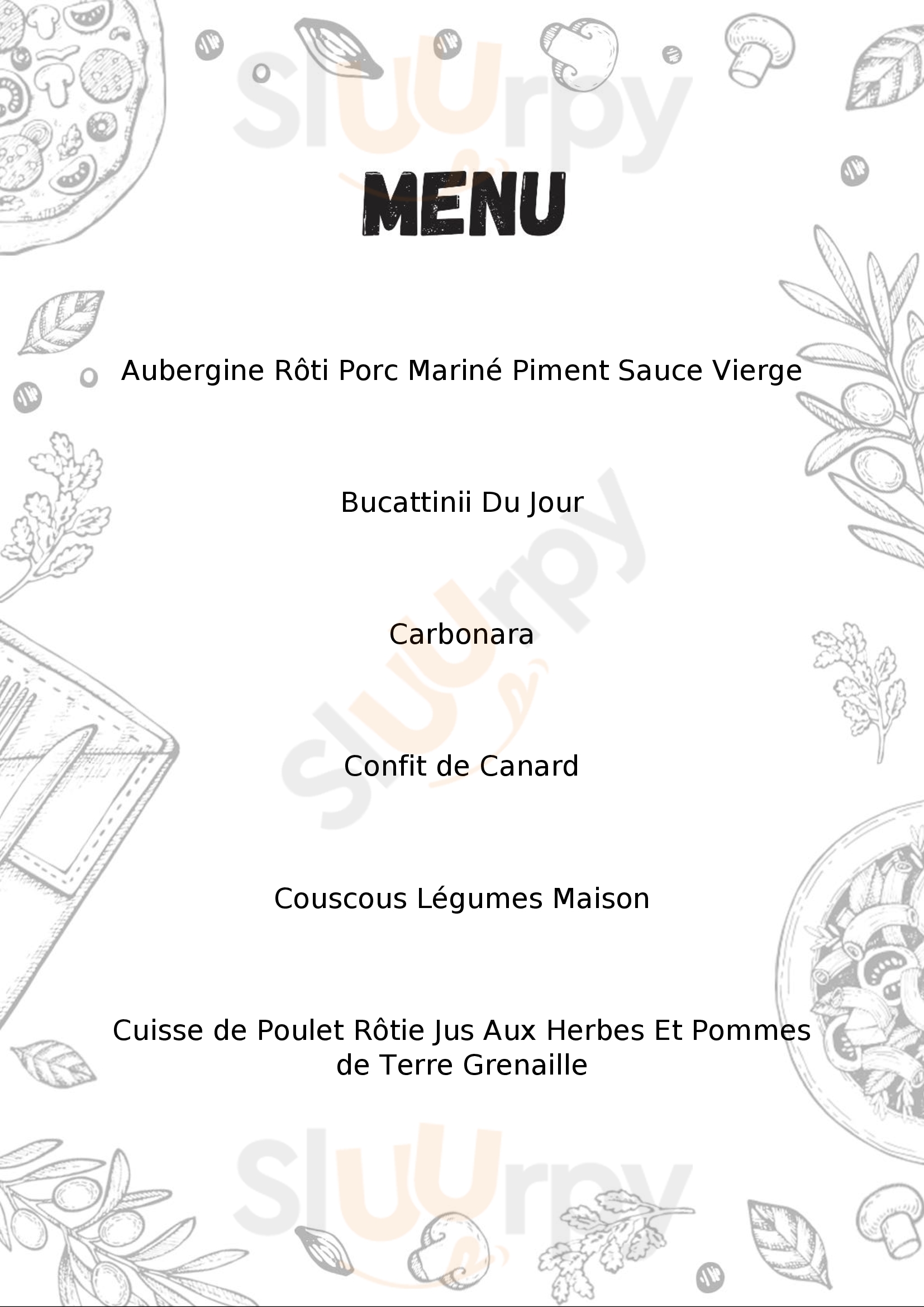Restaurant Le Cou'lisse Bordeaux Menu - 1