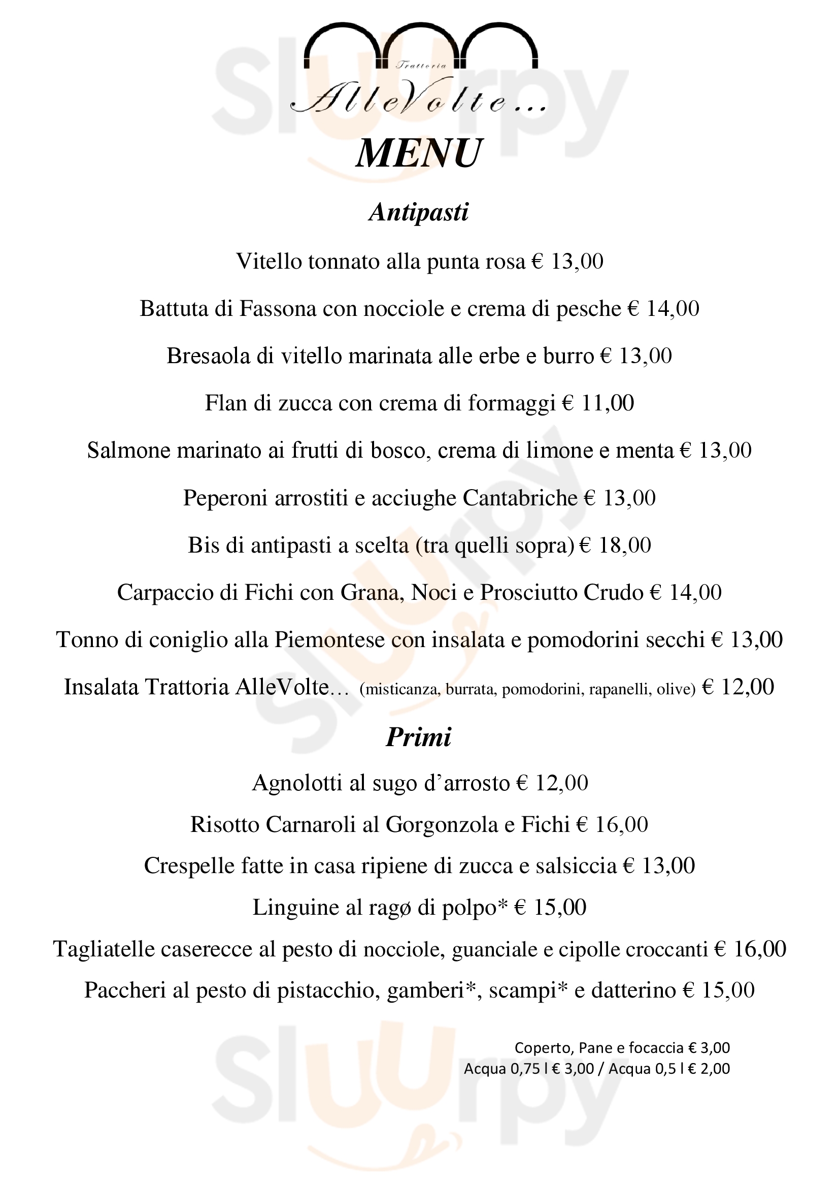 Allevolte Bistrot&loungebar Torino Menu - 1