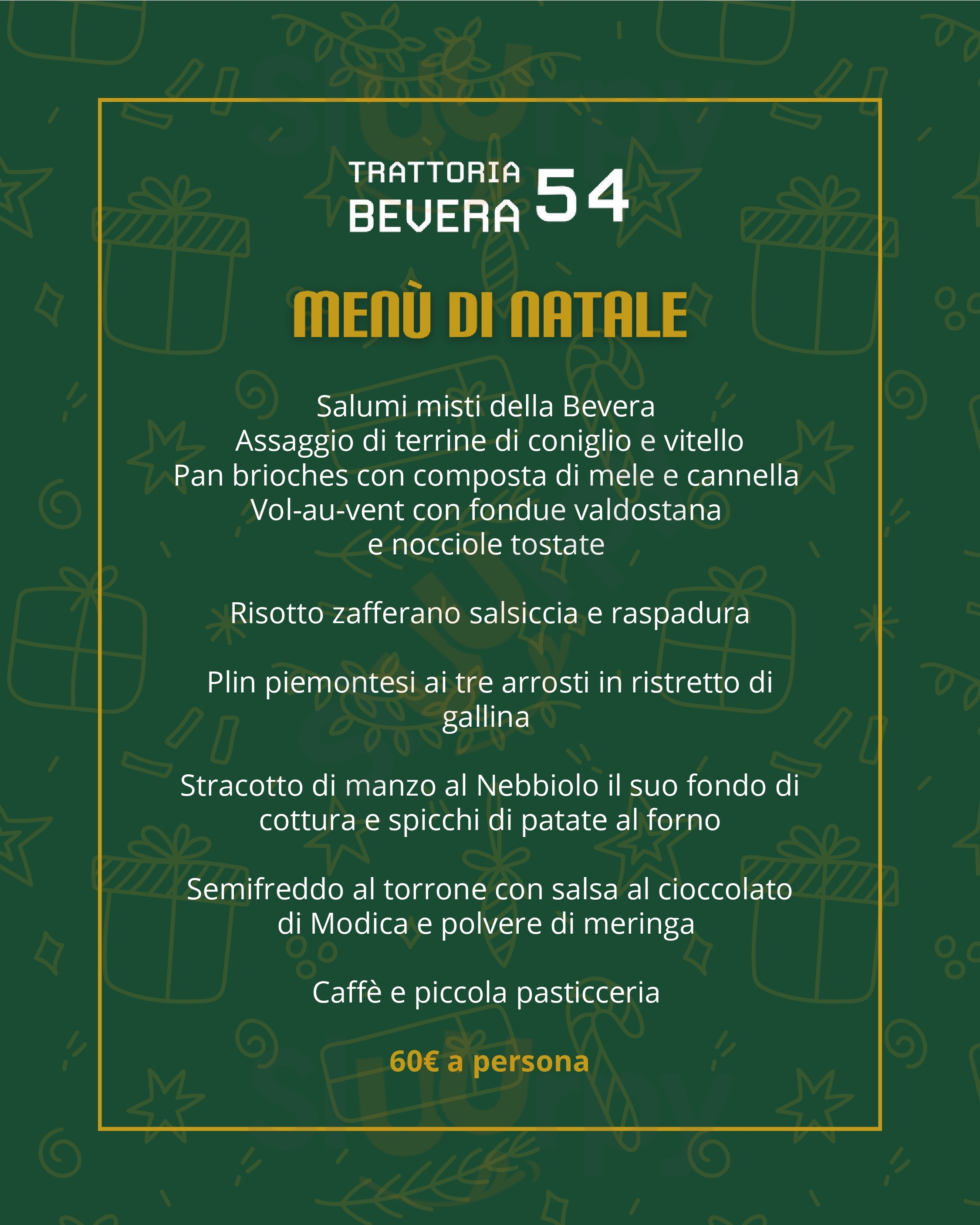 Trattoria Bevera 54 Viggiu Menu - 1