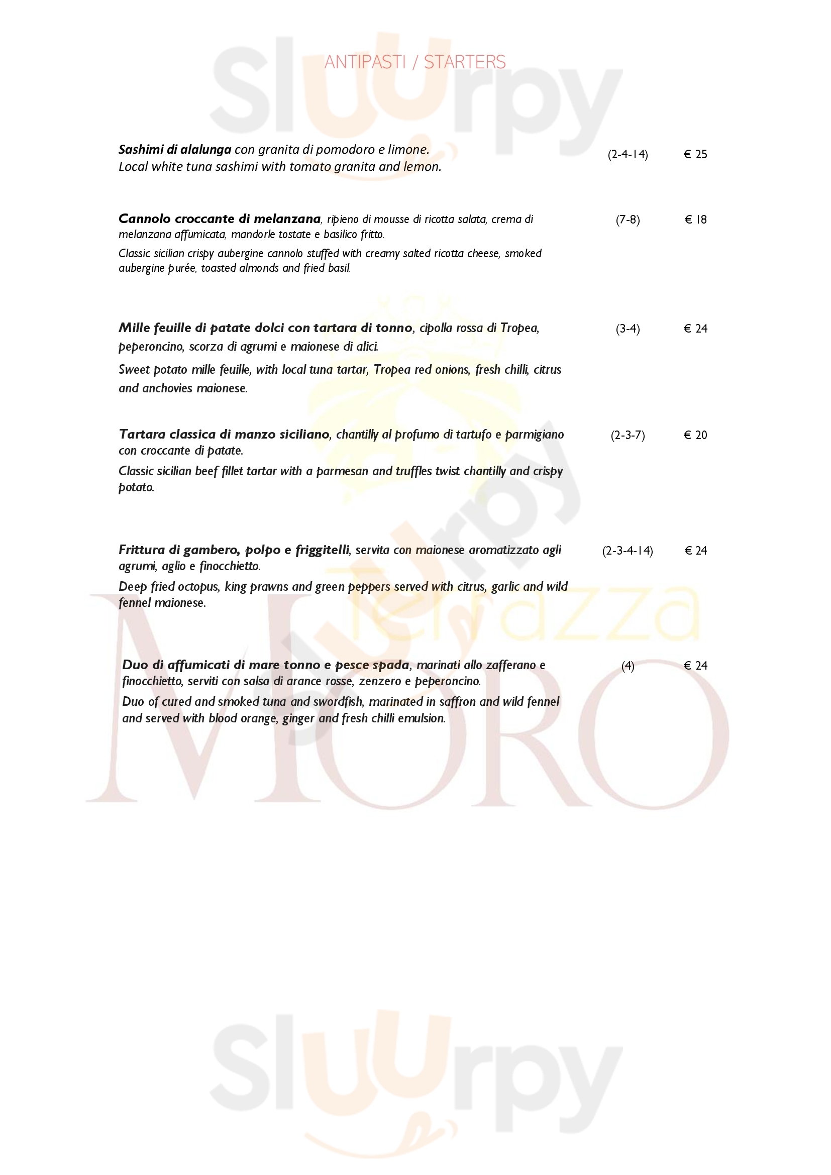 Terrazza Moro - Enofood & Pizza Gourmet Taormina Menu - 1