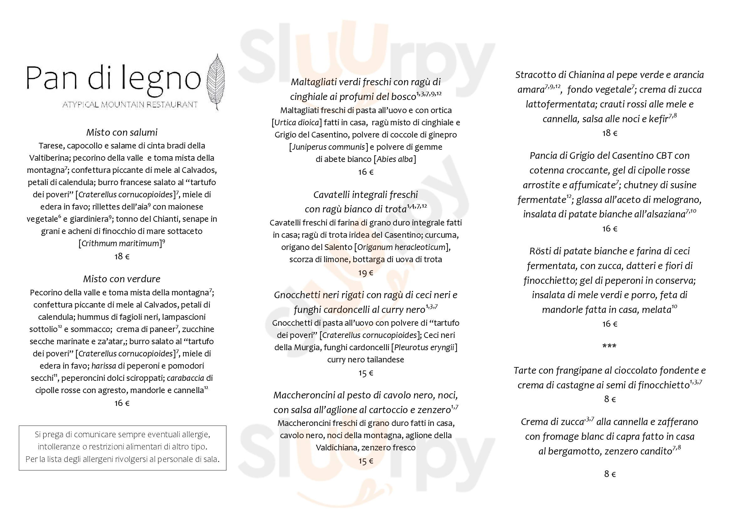 Pan Di Legno Loro Ciuffenna Menu - 1