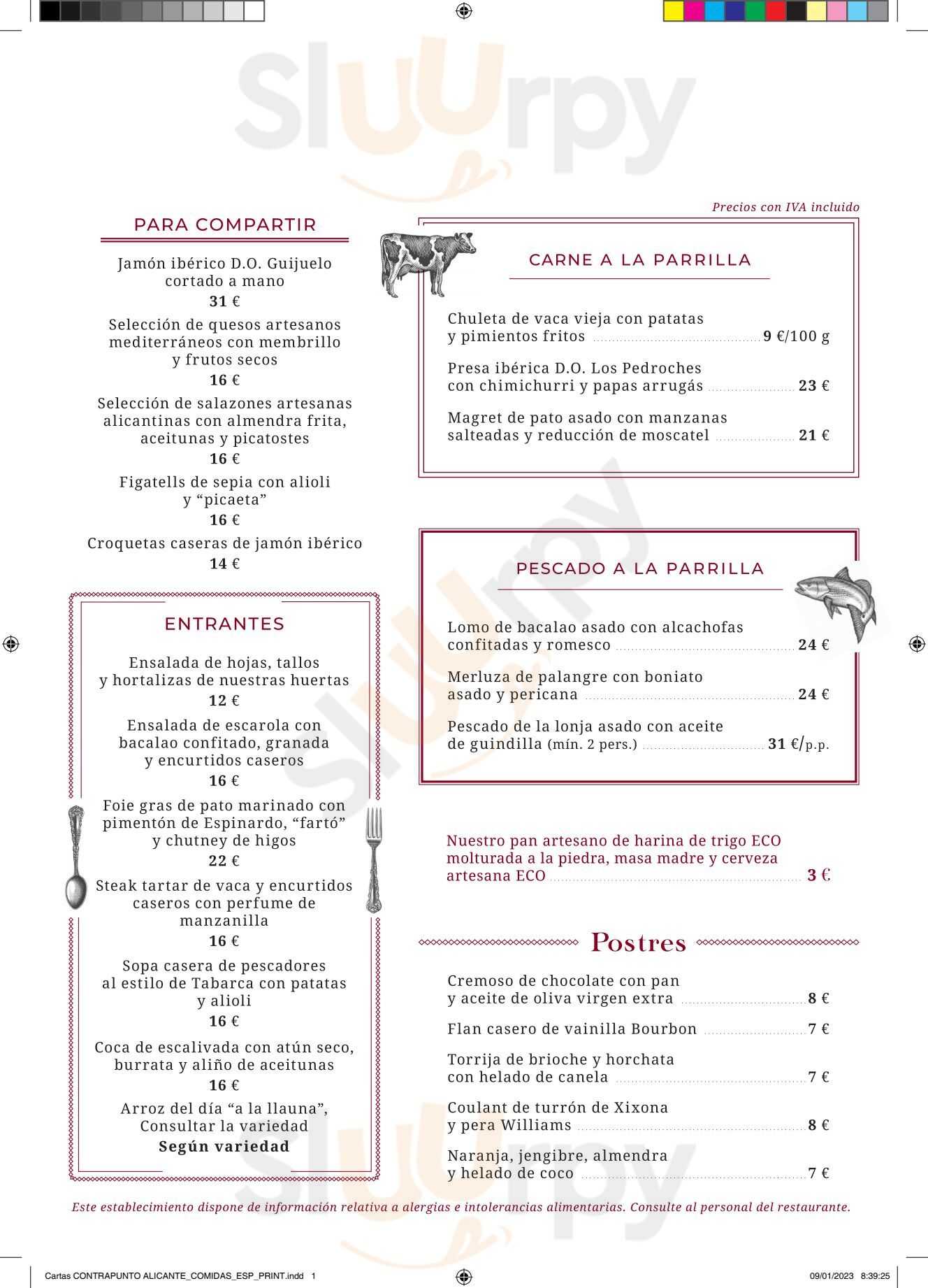 Asador Contrapunto Alicante Alicante Menu - 1