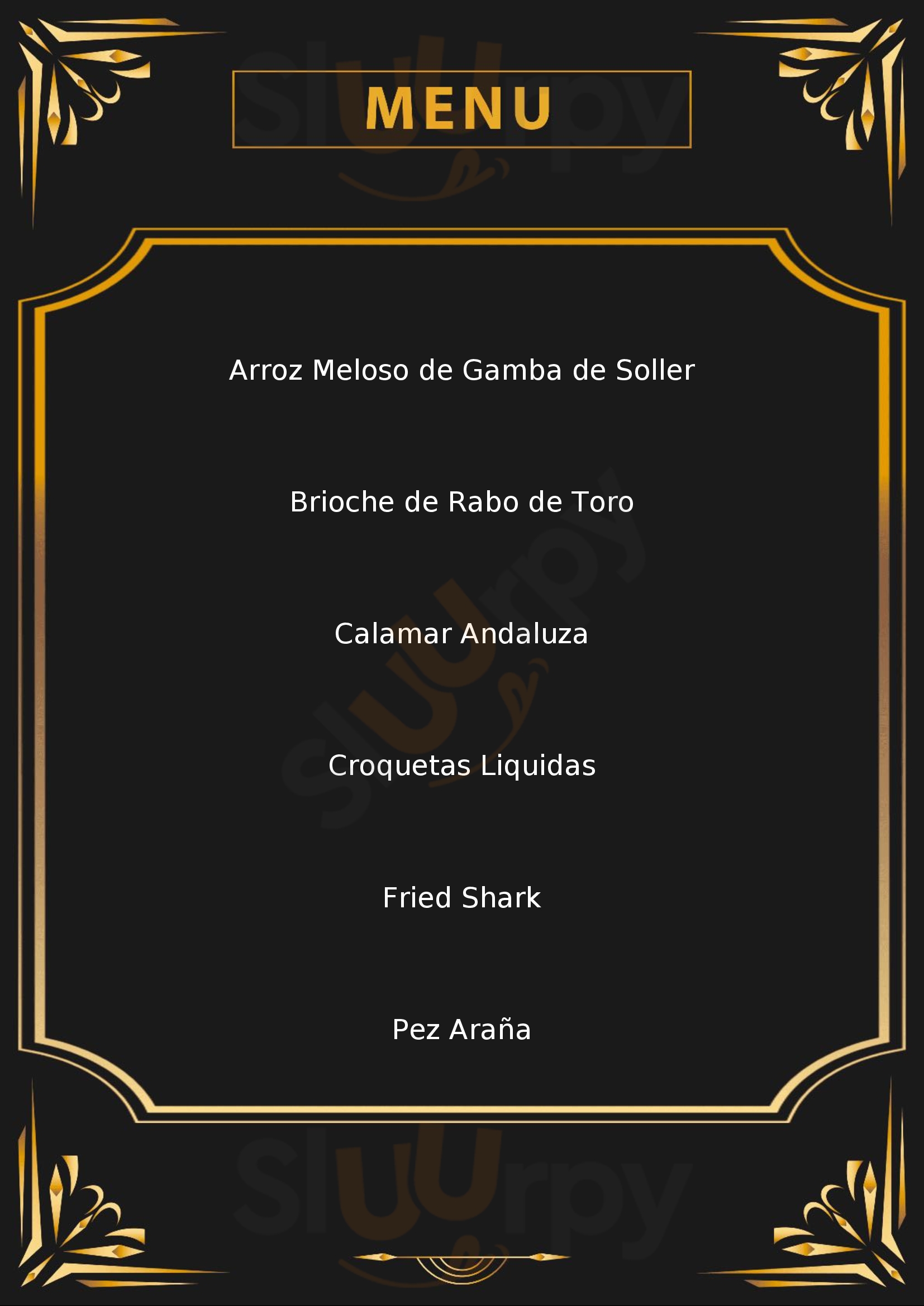 Tres Mares Palma de Mallorca Menu - 1