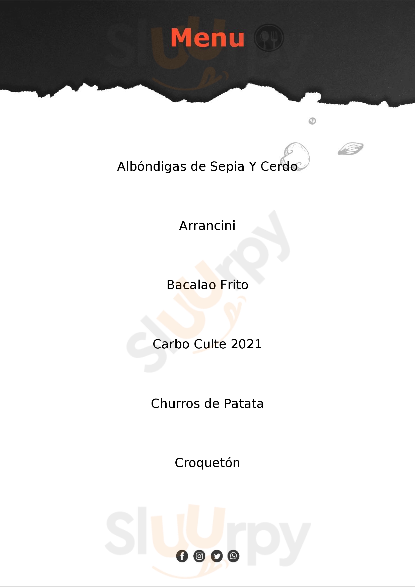 Sra. Dolores Barcelona Menu - 1