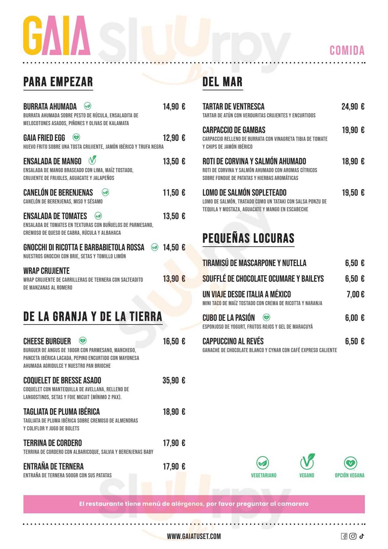 Main Menu - Gaia Tuset