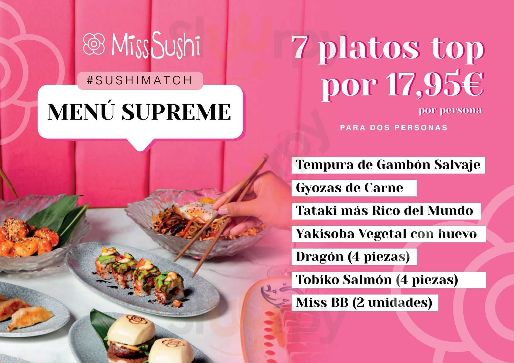 Miss Sushi Campo De Las Naciones Madrid Menu - 1