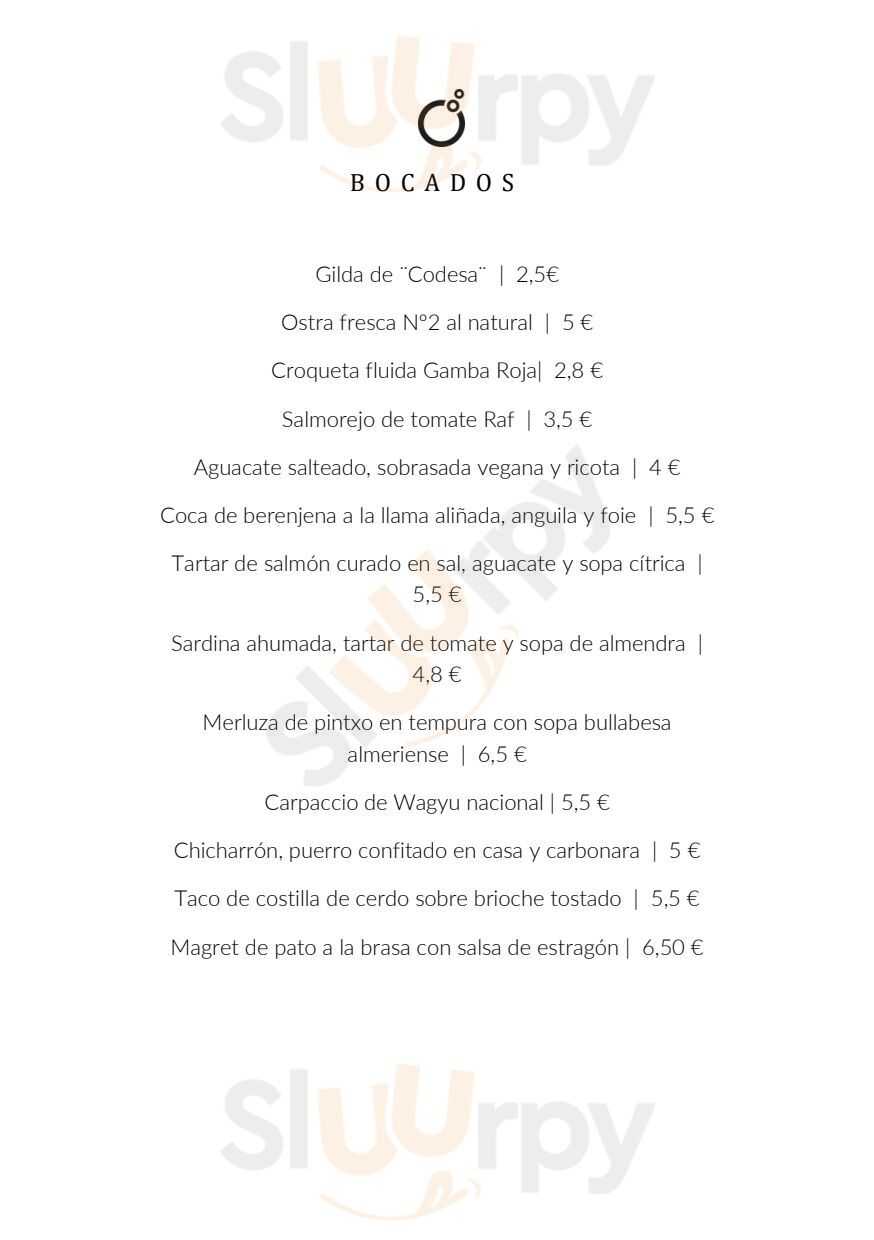 Carbónico Bistró Almerimar Menu - 1