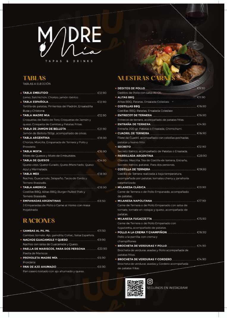 Madre Mia Fuengirola Menu - 1