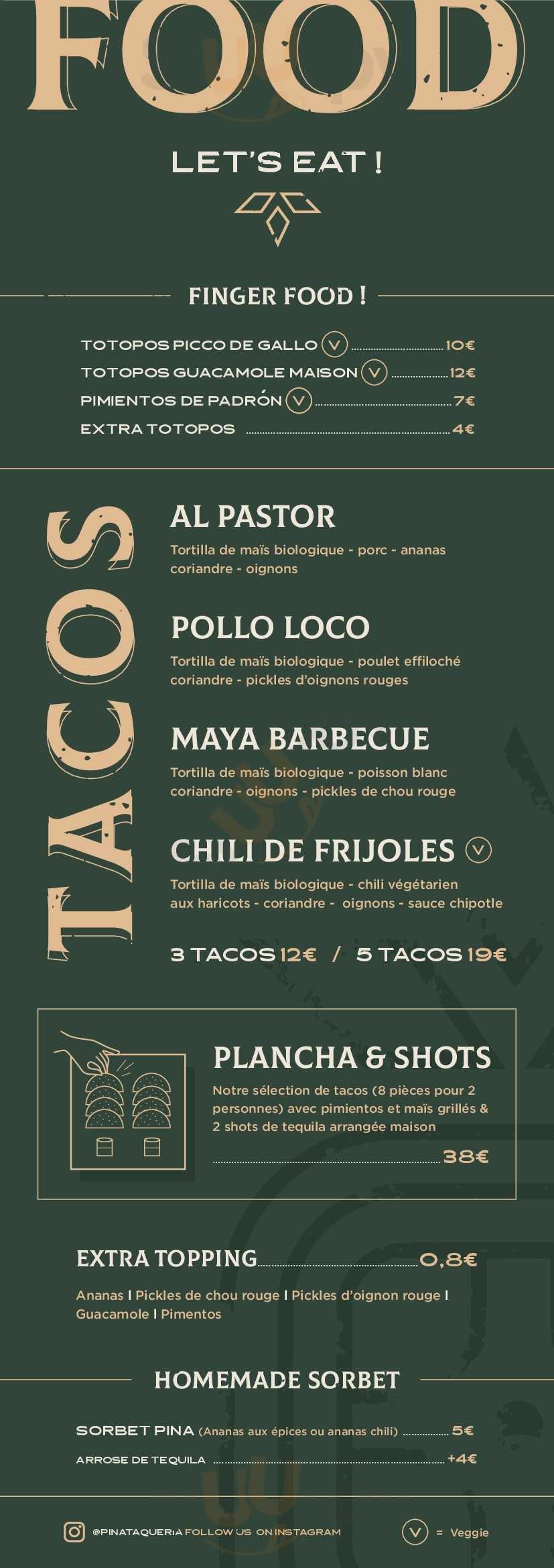 Pina - Bar À Tacos Bruxelles Menu - 1