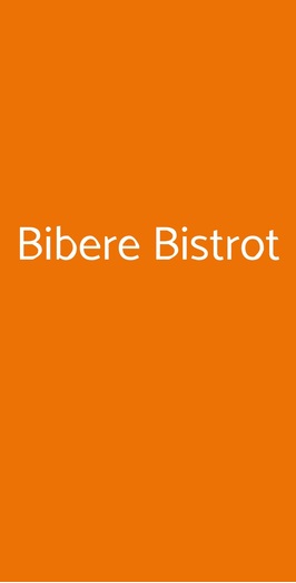 Bibere Bistrot, Roma