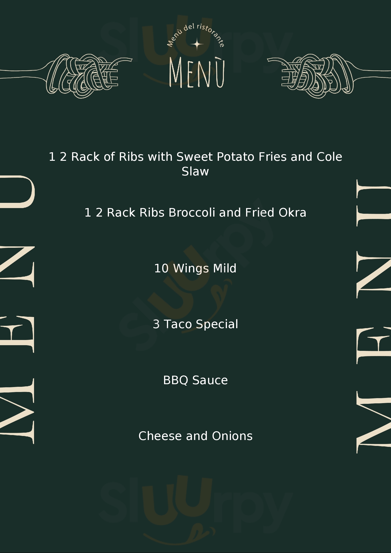 Menu Fuudies - Papa Willie's Bar & Grill