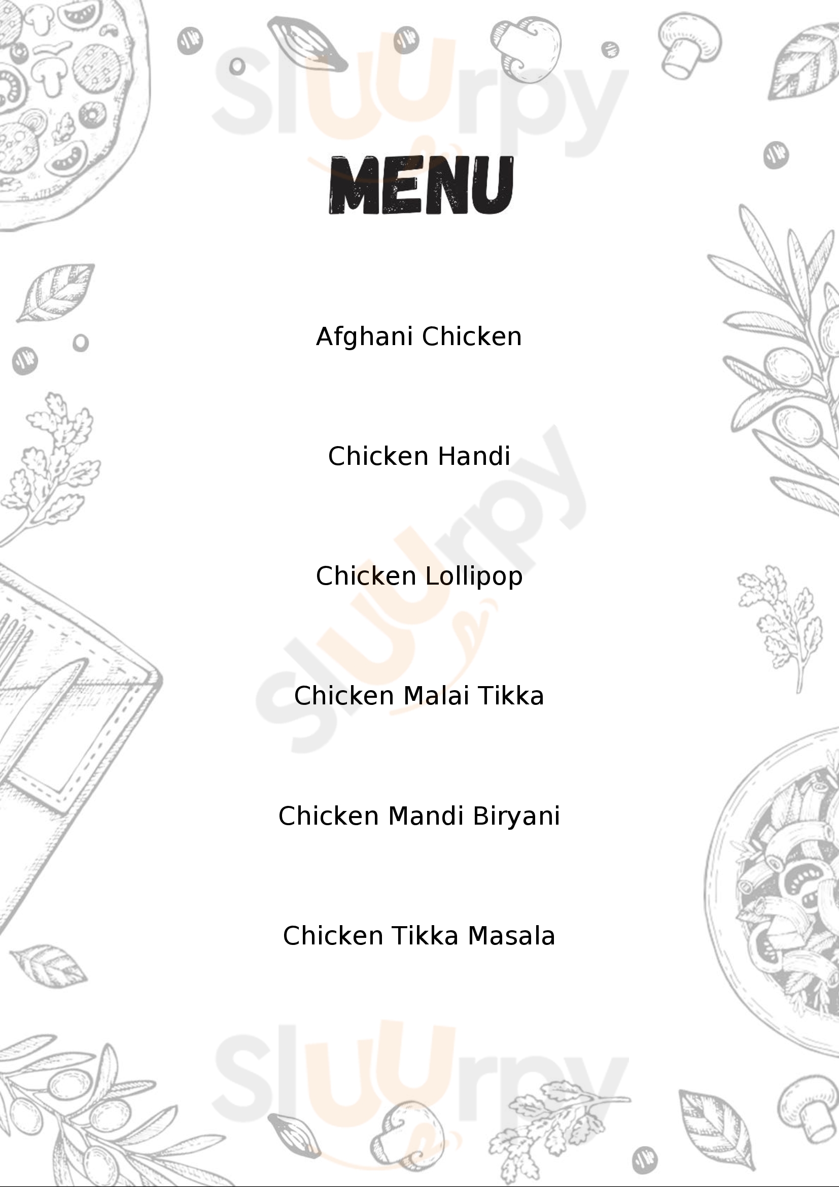 Mughal Cuisine Foods Family Restaurant New Delhi Menu - 1