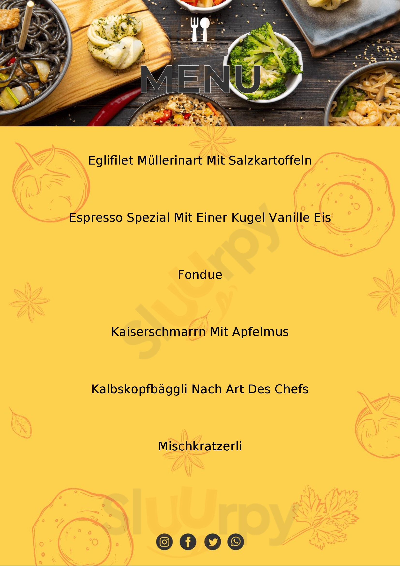 Restaurant Föhrenstube Grindelwald Menu - 1