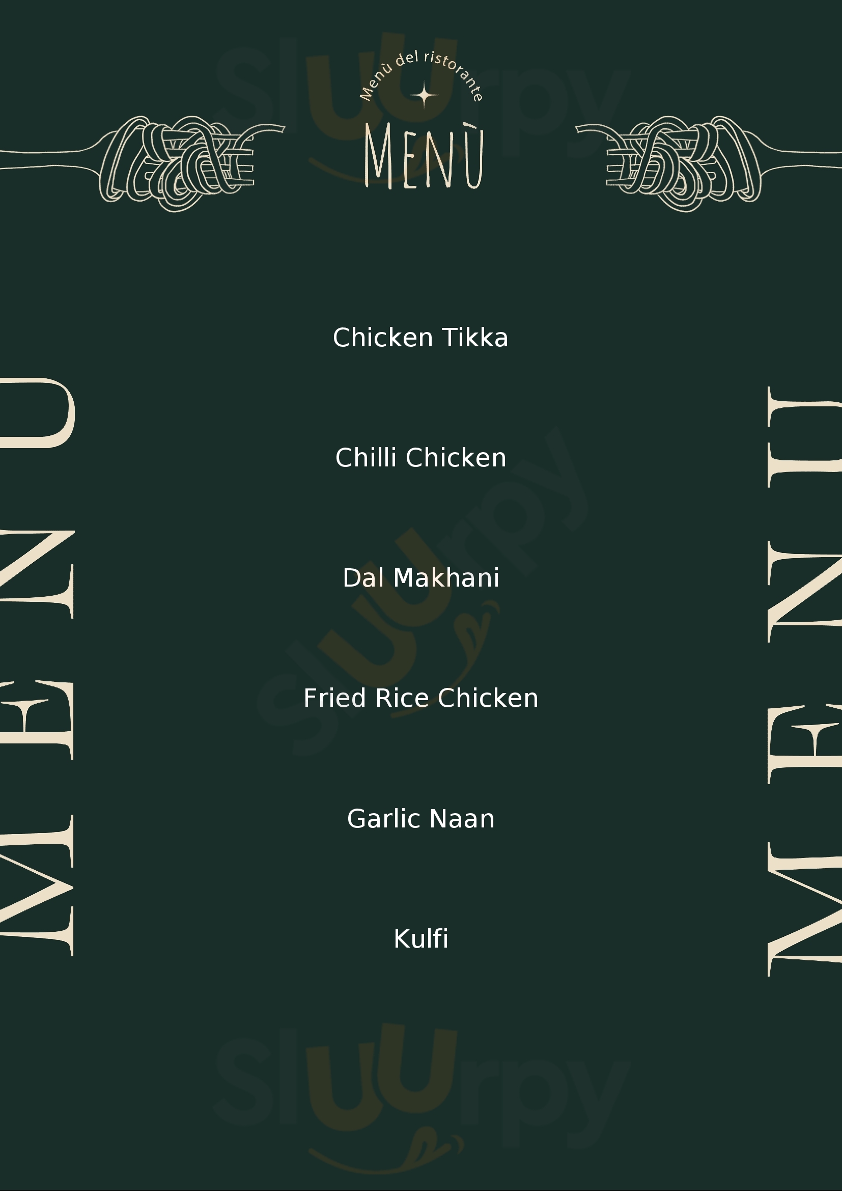 Greens Paihia - Indian Cuisine Paihia Menu - 1