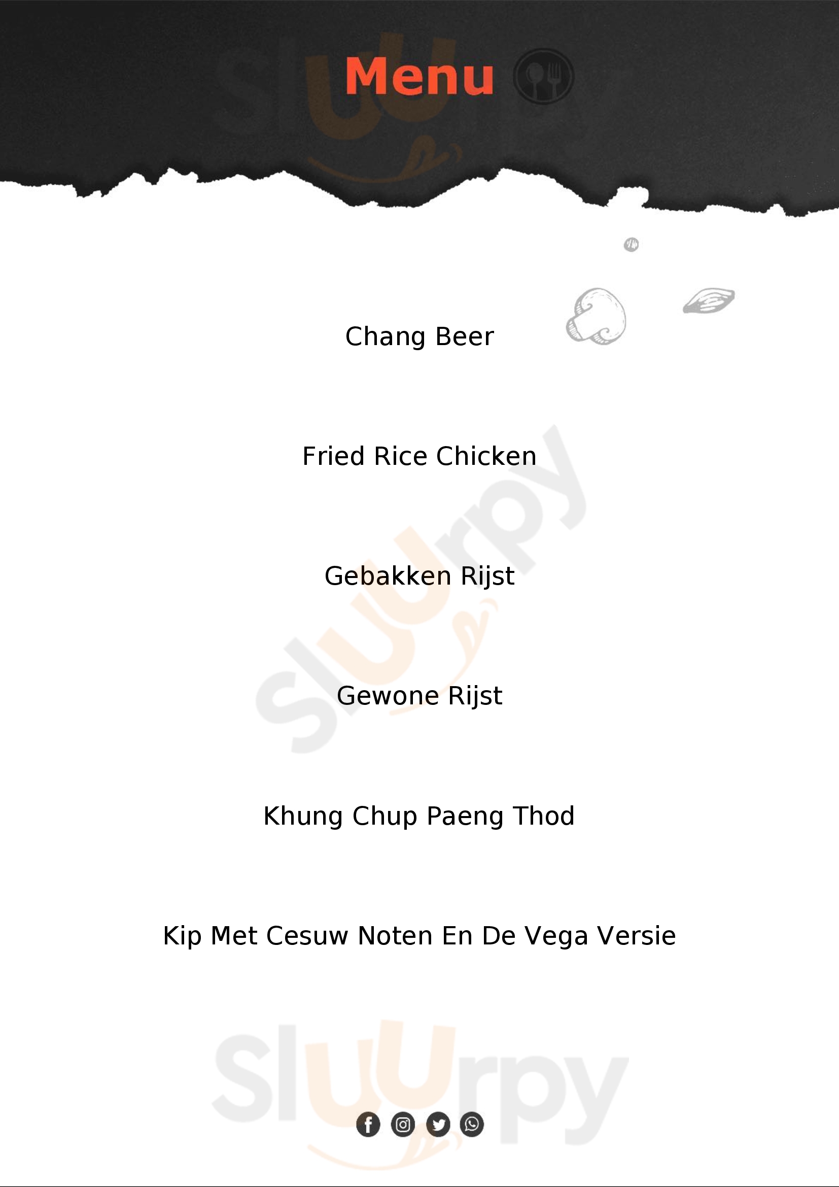 Siri Sorn Thai Food Breda Menu - 1