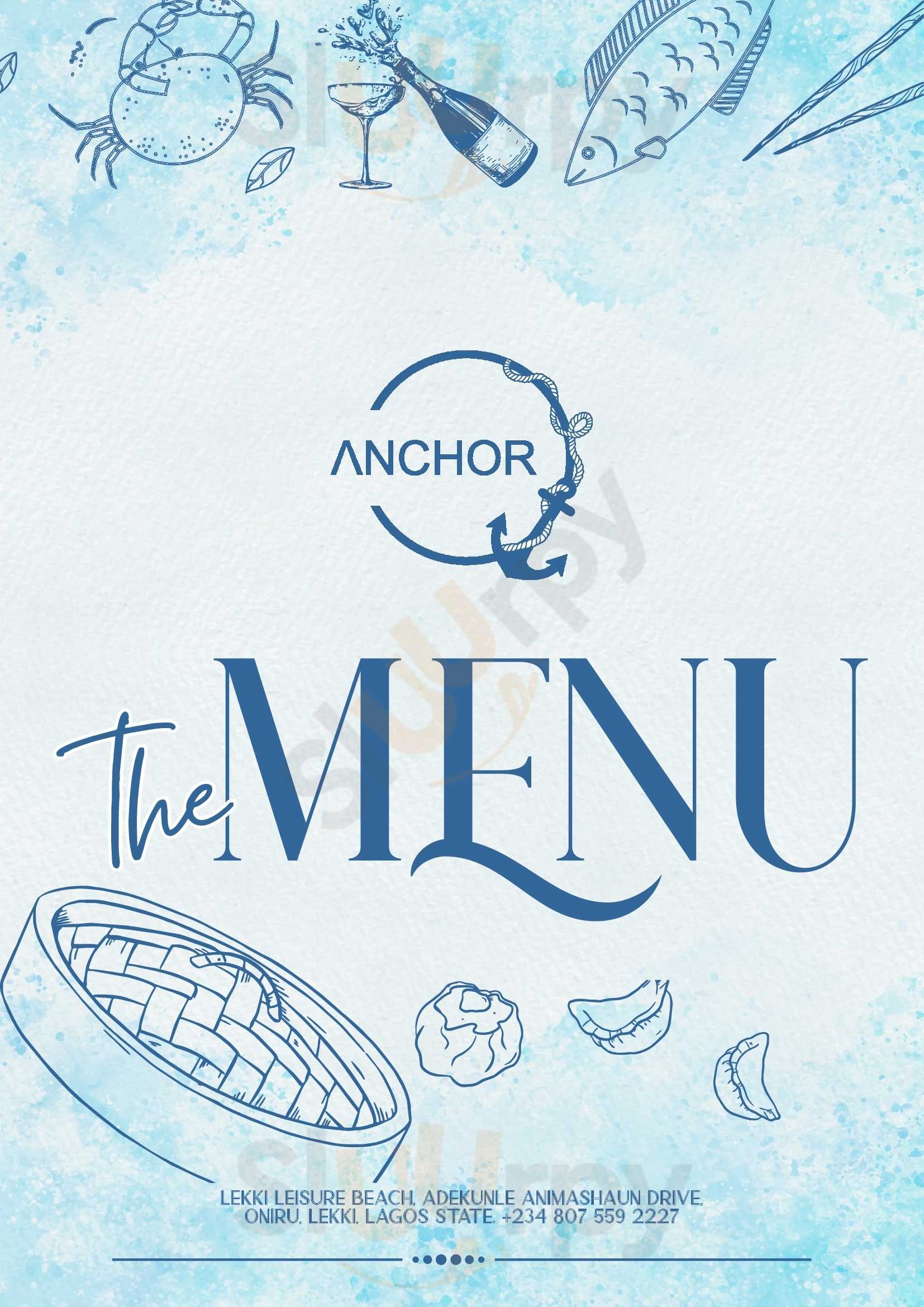 Anchor Restaurant & Bar Lagos Menu - 1