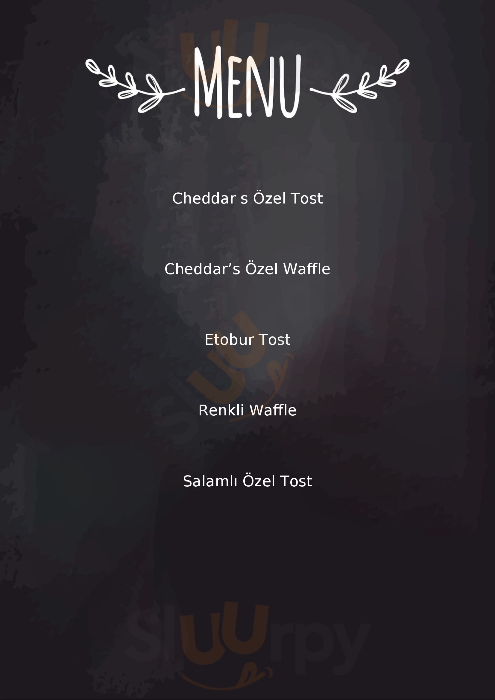 Cheddar's Tost Waffle Cafe Muratpasa Menu - 1