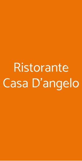 Ristorante Casa D'angelo, Fara Filiorum Petri