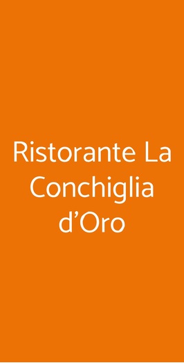 Ristorante La Conchiglia D'oro, Pineto