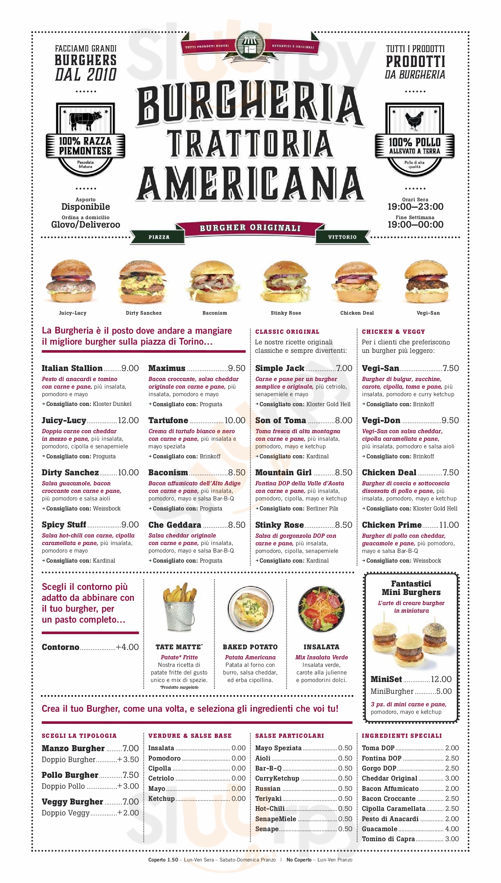 Burgheria Trattoria Americana - Docks Dora Torino Menù - 1