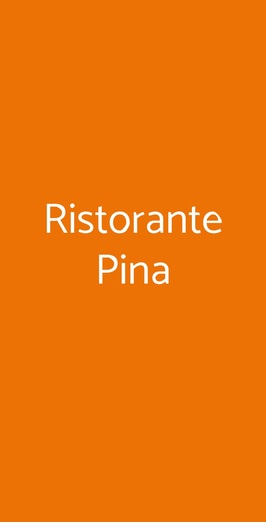 Ristorante Pina, Isola del Gran Sasso d'Italia