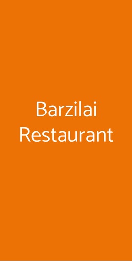 Ristorante Barzilai, Roma