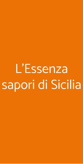 L'essenza Sapori Di Sicilia, Misilmeri