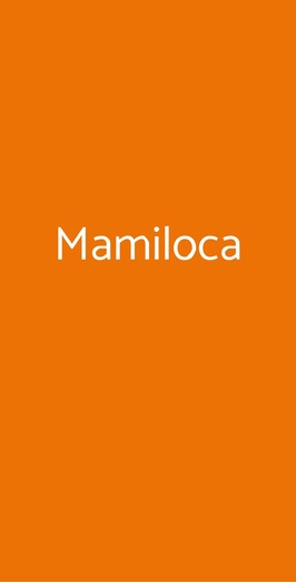 Mamiloca, Palermo