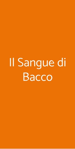 Il Sangue Di Bacco, Cassino